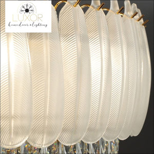 Angel Feather Crystal Chandelier - chandeliers
