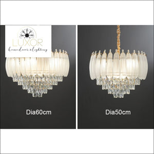 Angel Feather Crystal Chandelier - chandeliers