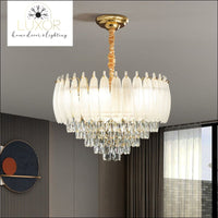 Angel Feather Crystal Chandelier - chandeliers