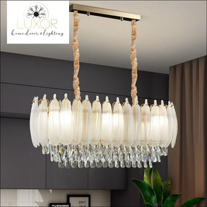 Angel Feather Crystal Chandelier - chandeliers