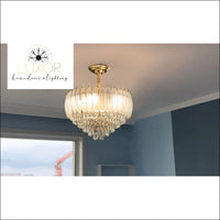 Angel Feather Crystal Chandelier - chandeliers