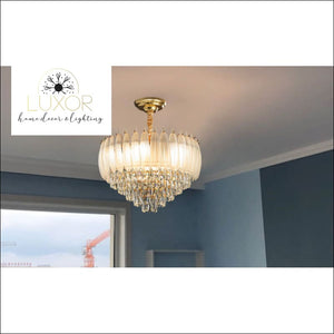 Angel Feather Crystal Chandelier - chandeliers