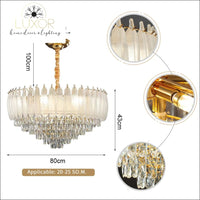 Angel Feather Crystal Chandelier - chandeliers