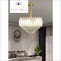 Angel Feather Crystal Chandelier - chandeliers