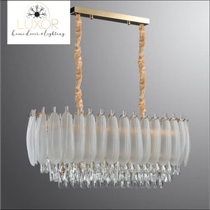 Angel Feather Crystal Chandelier - chandeliers