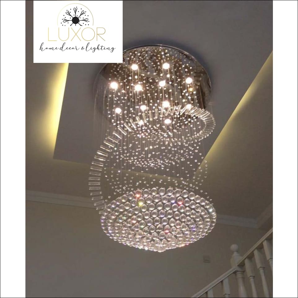 lighting Angelini Modern Crystal Chandelier - Luxor Home Decor & Lighting