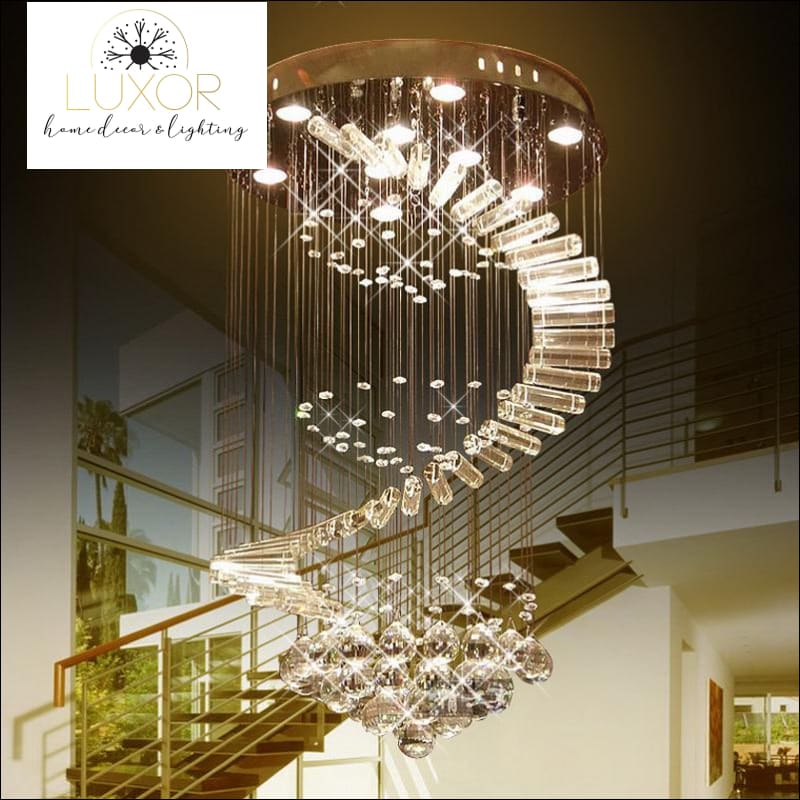 lighting Angelini Modern Crystal Chandelier - Luxor Home Decor & Lighting