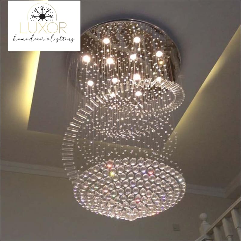 lighting Angelini Modern Crystal Chandelier - Luxor Home Decor & Lighting