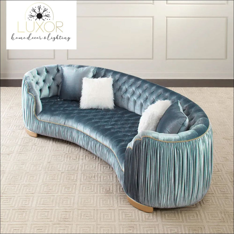 Aqualis Velvet Luxury Modern Sofa