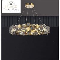 chandeliers Arlese Gold Circular Chandelier - Luxor Home Decor & Lighting