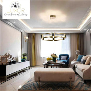 pendant lighting Arlisi Crystal Circular Pendant - Luxor Home Decor & Lighting