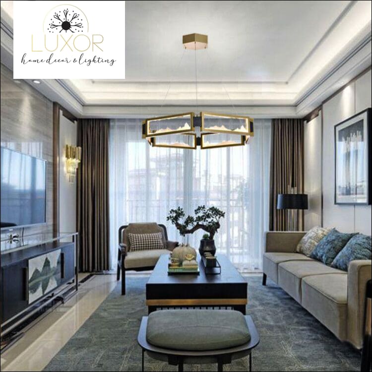 pendant lighting Arlisi Crystal Circular Pendant - Luxor Home Decor & Lighting