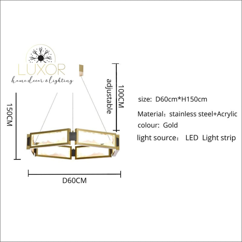 pendant lighting Arlisi Crystal Circular Pendant - Luxor Home Decor & Lighting