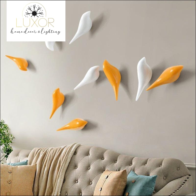 wall decor Art Bird Hooks - Luxor Home Decor & Lighting