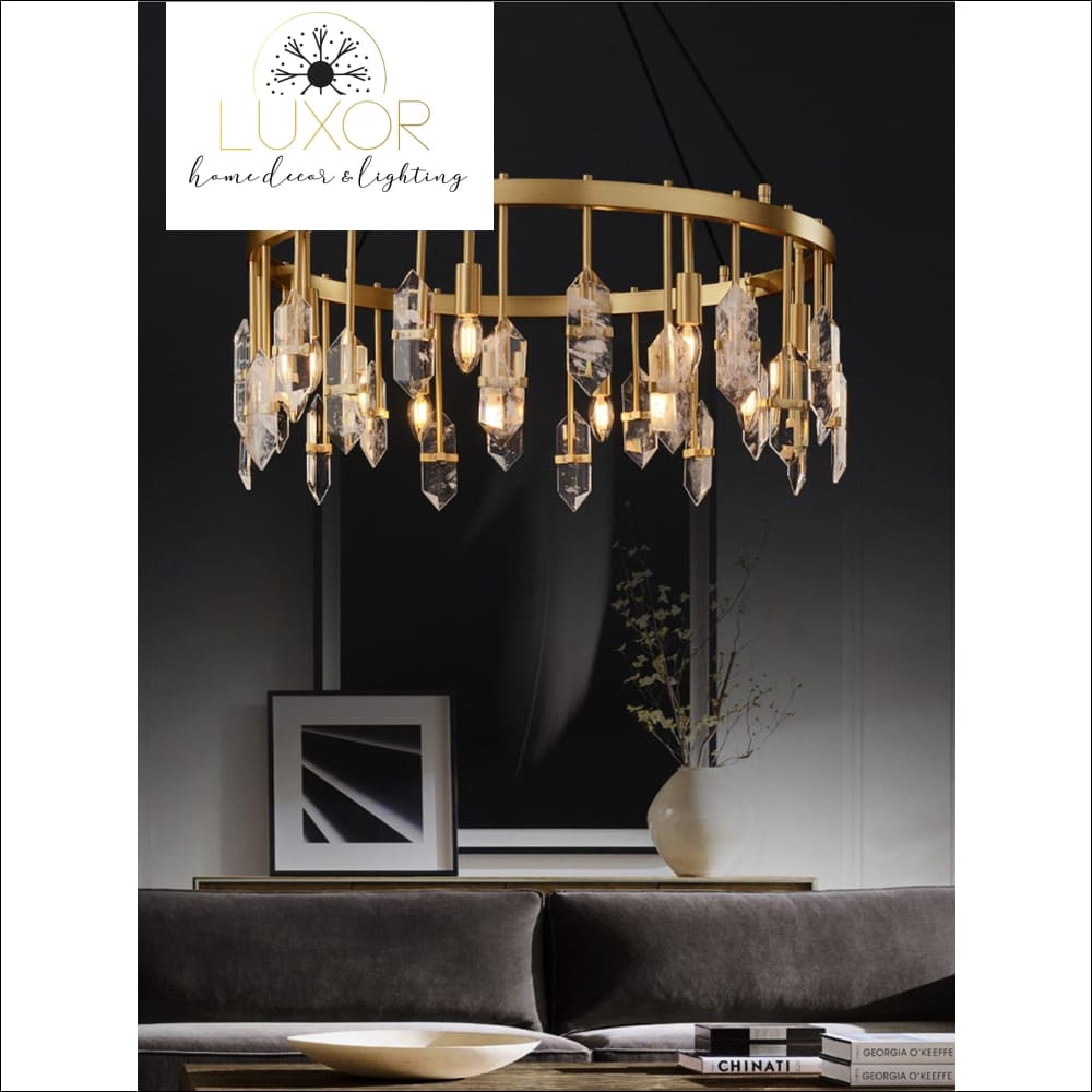 chandelier Artsy Marble Chandelier - Luxor Home Decor & Lighting