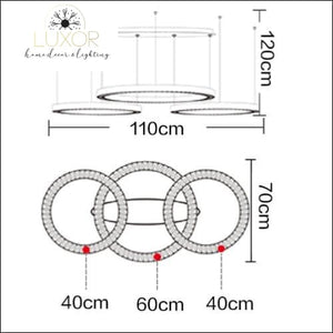 pendant lighting Astory Circular Diamond Pendant - Luxor Home Decor & Lighting
