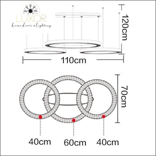 pendant lighting Astory Circular Diamond Pendant - Luxor Home Decor & Lighting