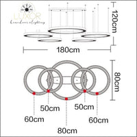 pendant lighting Astory Circular Diamond Pendant - Luxor Home Decor & Lighting