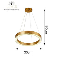 pendant lighting Astory Circular Diamond Pendant - Luxor Home Decor & Lighting