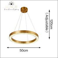 pendant lighting Astory Circular Diamond Pendant - Luxor Home Decor & Lighting