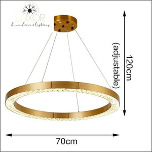 pendant lighting Astory Circular Diamond Pendant - Luxor Home Decor & Lighting