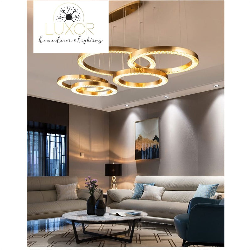 pendant lighting Astory Circular Diamond Pendant - Luxor Home Decor & Lighting