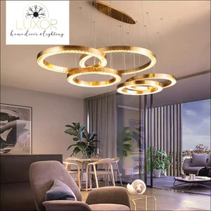 pendant lighting Astory Circular Diamond Pendant - Luxor Home Decor & Lighting