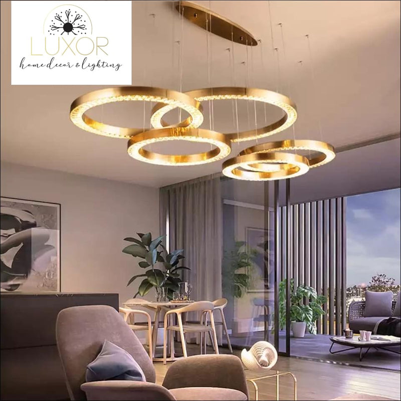 pendant lighting Astory Circular Diamond Pendant - Luxor Home Decor & Lighting