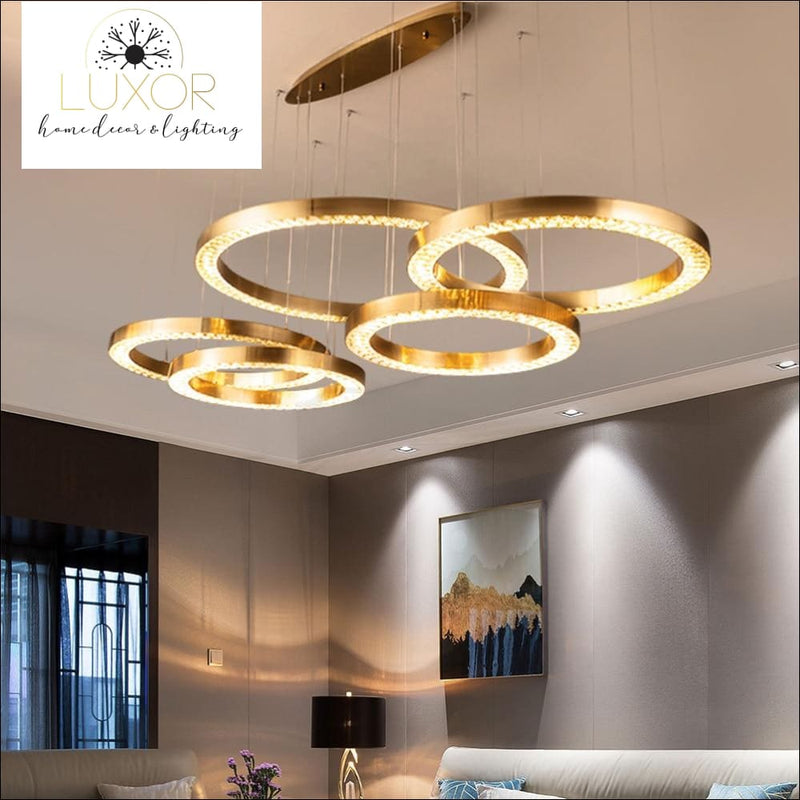 pendant lighting Astory Circular Diamond Pendant - Luxor Home Decor & Lighting