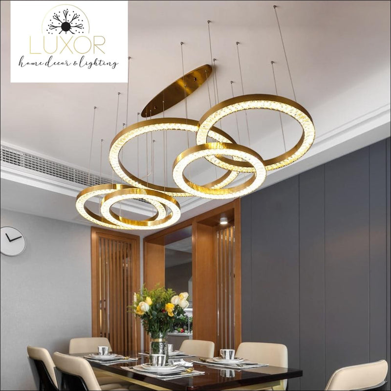 pendant lighting Astory Circular Diamond Pendant - Luxor Home Decor & Lighting