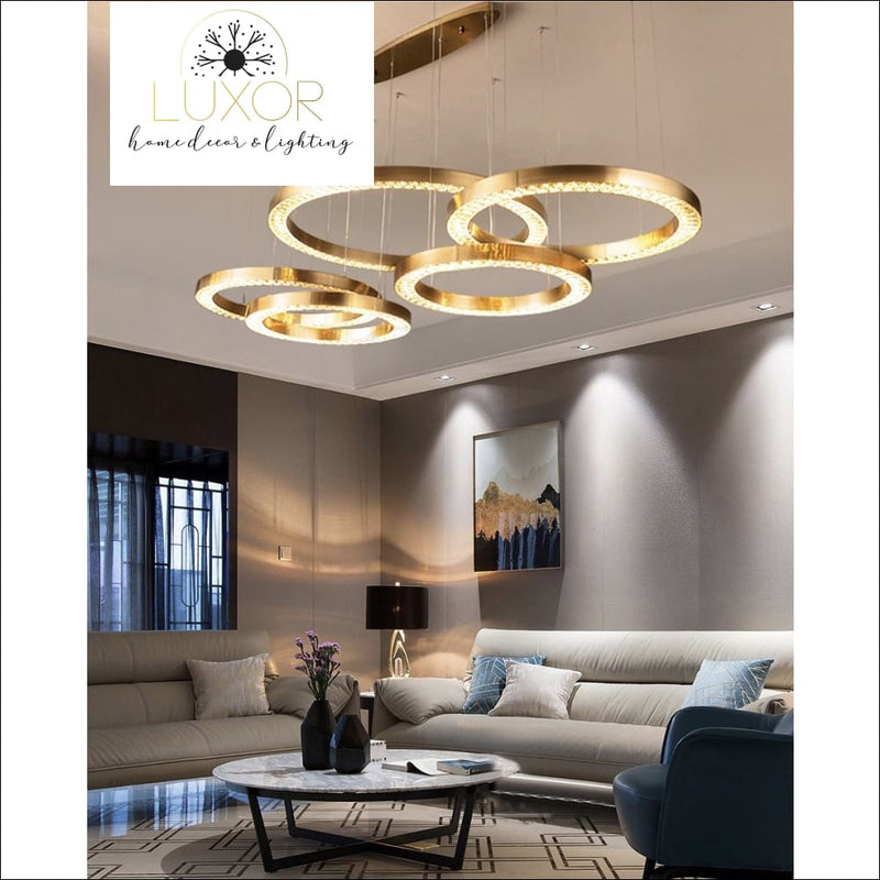 pendant lighting Astory Circular Diamond Pendant - Luxor Home Decor & Lighting