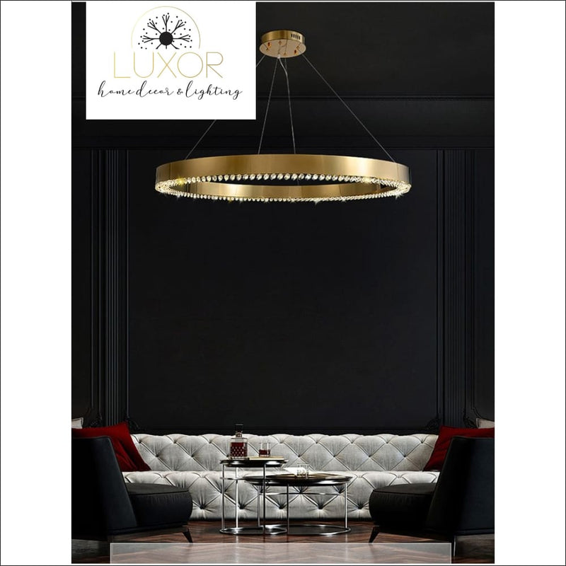 Astrid Gold Chandelier - chandeliers