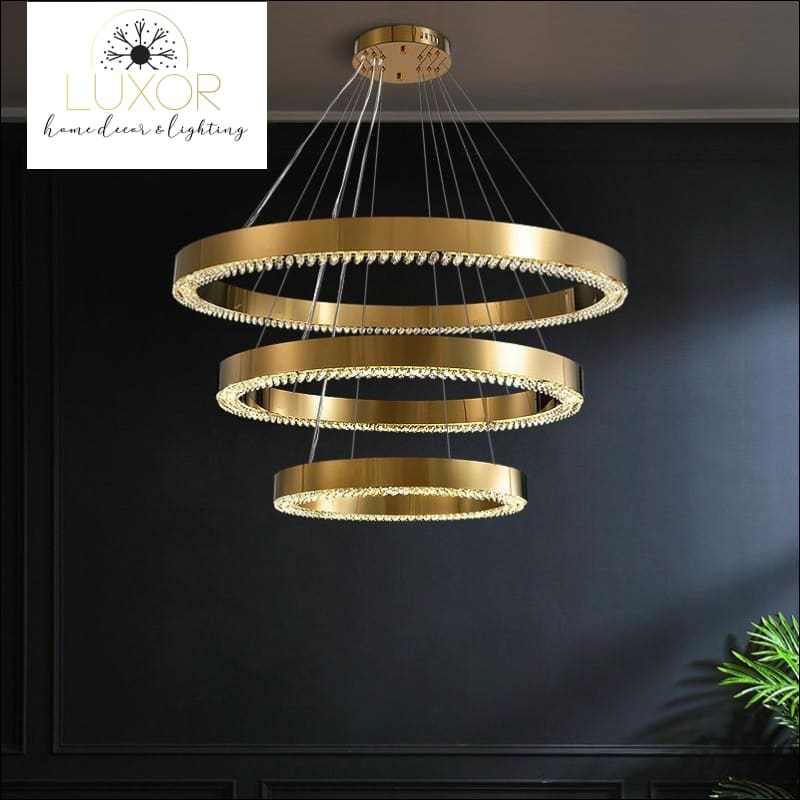 Astrid Gold Chandelier - chandeliers