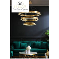 Astrid Gold Chandelier - chandeliers