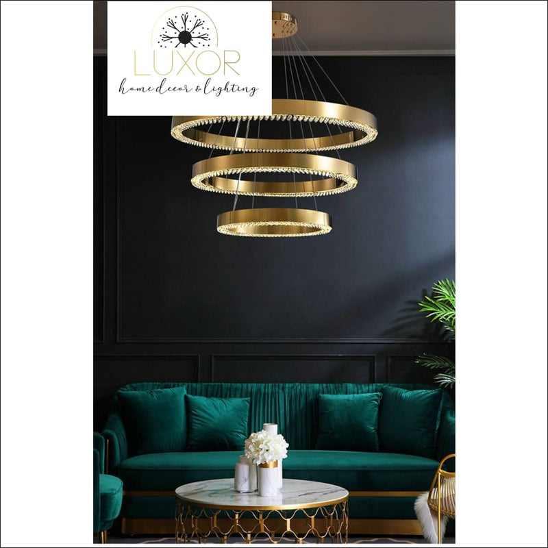 Astrid Gold Chandelier - chandeliers