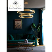 Astrid Gold Chandelier - chandeliers