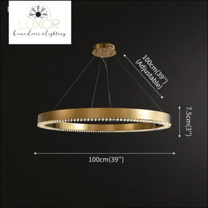 Astrid Gold Chandelier - Dia100 H7.5cm / Warm Light 3000K - chandeliers