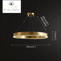 Astrid Gold Chandelier - Dia80 H7.5cm / Warm Light 3000K - chandeliers