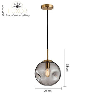 pendant lighting Atlantis Modern Glass Ball Pendant Lamp - Luxor Home Decor & Lighting
