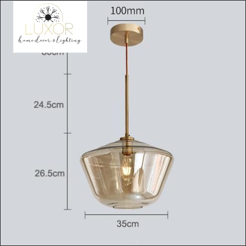 pendant lighting Atlas Modern Glass Pendant Light - Luxor Home Decor & Lighting