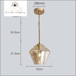 pendant lighting Atlas Modern Glass Pendant Light - Luxor Home Decor & Lighting