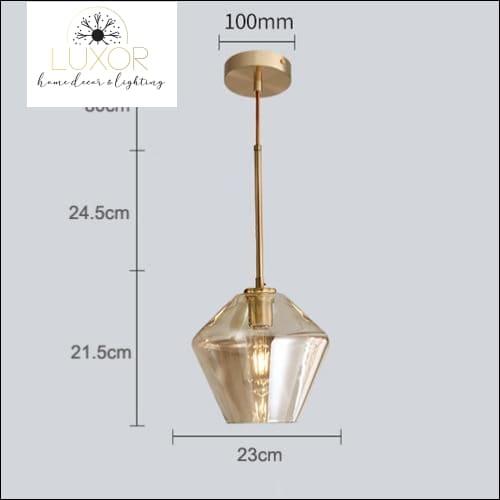 pendant lighting Atlas Modern Glass Pendant Light - Luxor Home Decor & Lighting