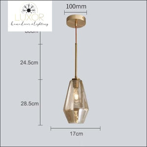 pendant lighting Atlas Modern Glass Pendant Light - Luxor Home Decor & Lighting