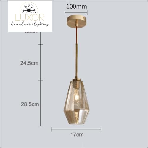 pendant lighting Atlas Modern Glass Pendant Light - Luxor Home Decor & Lighting