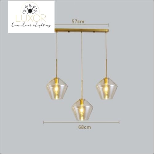 pendant lighting Atlas Modern Glass Pendant Light - Luxor Home Decor & Lighting
