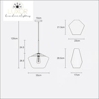 pendant lighting Atlas Modern Glass Pendant Light - Luxor Home Decor & Lighting