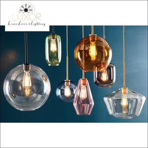 pendant lighting Atlas Modern Glass Pendant Light - Luxor Home Decor & Lighting