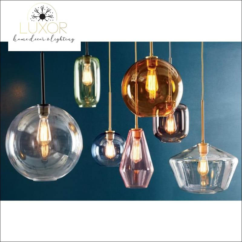 pendant lighting Atlas Modern Glass Pendant Light - Luxor Home Decor & Lighting