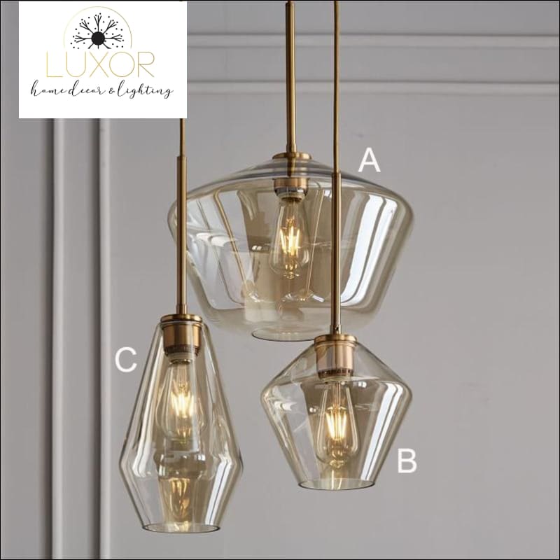 pendant lighting Atlas Modern Glass Pendant Light - Luxor Home Decor & Lighting