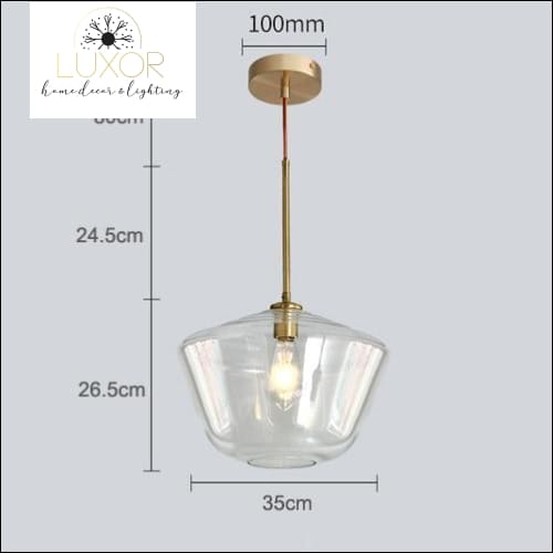 pendant lighting Atlas Modern Glass Pendant Light - Luxor Home Decor & Lighting